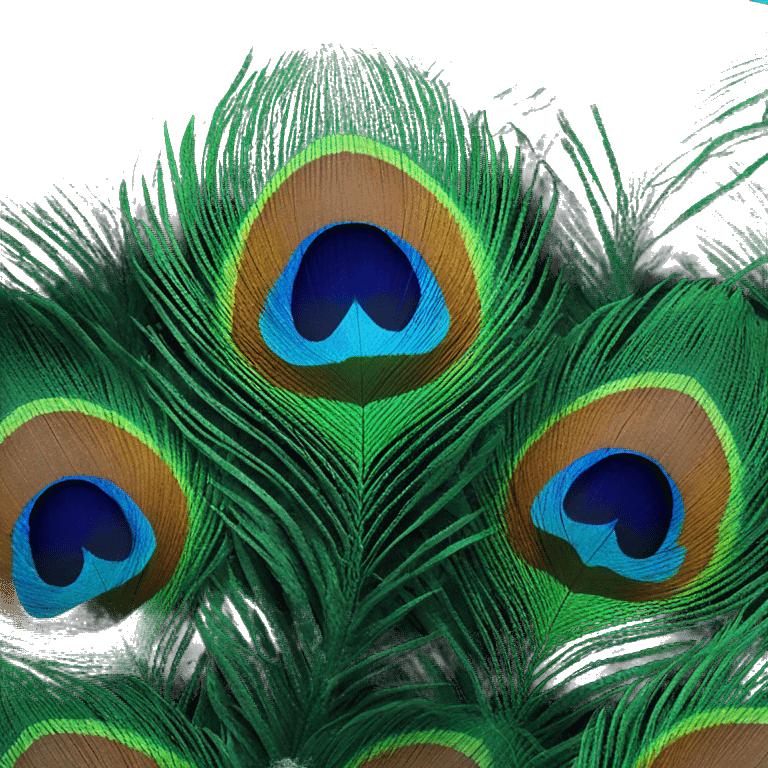 Peacock feather  emoji