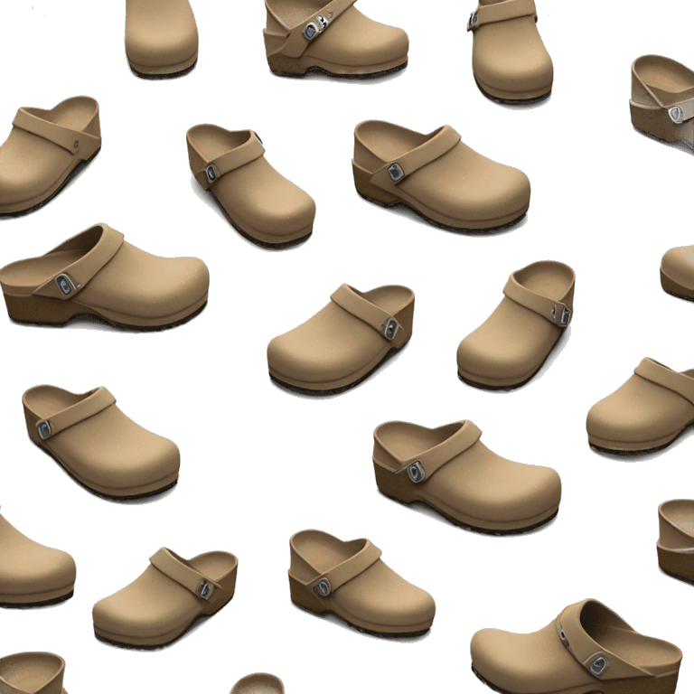 Birkenstock boston clog beige emoji