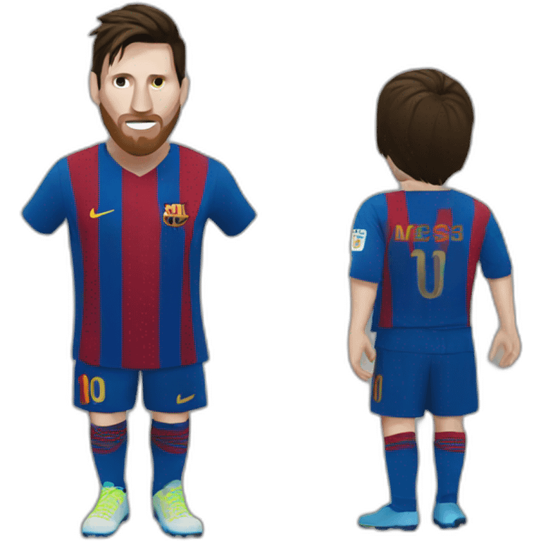 Messi with robber outfit  emoji