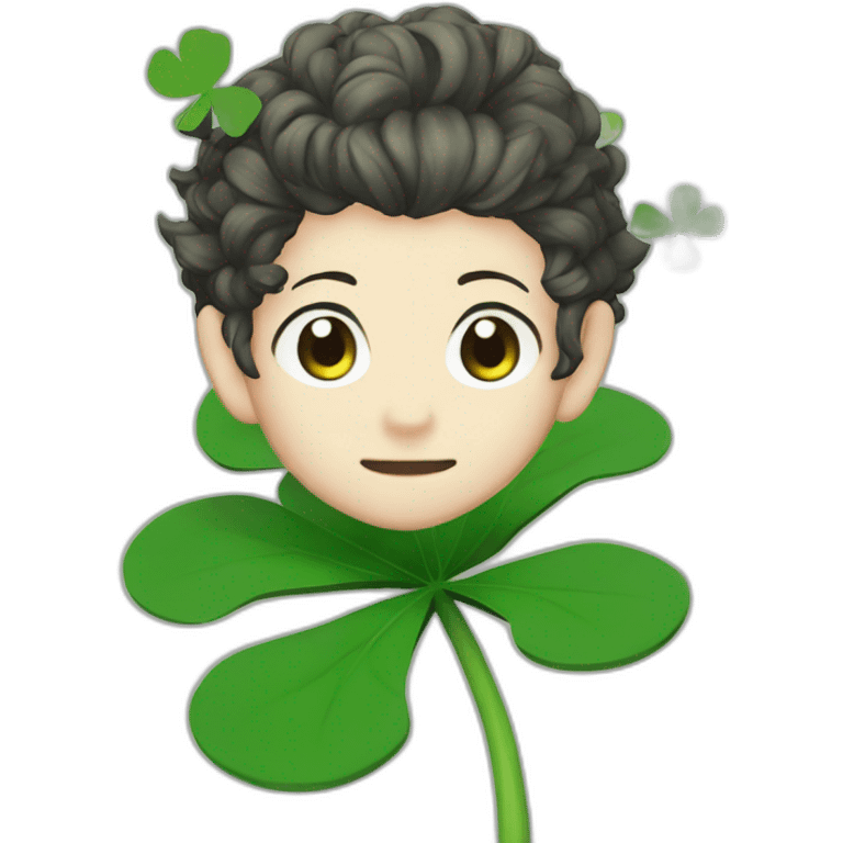 5 leaf clover LIKE Black Clover manga emoji