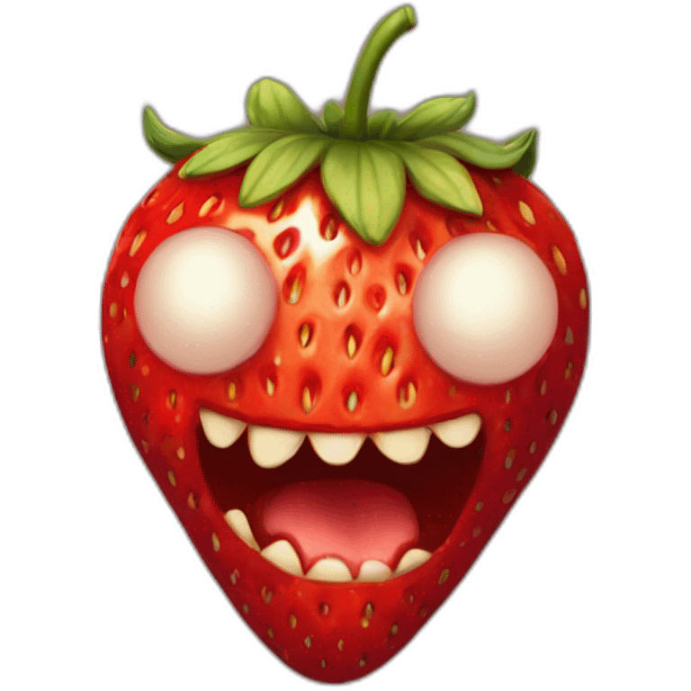 strawberry demon emoji