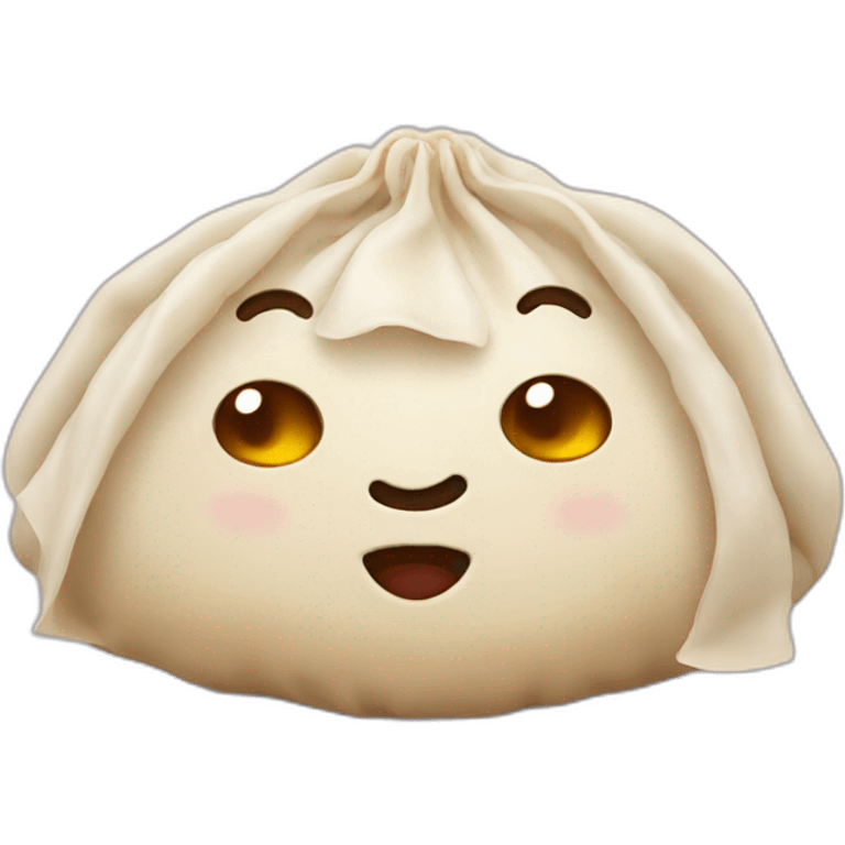 Dumpling with face  emoji