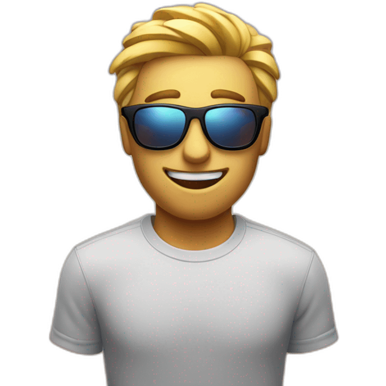 Youtube logo mit Sonnenbrille emoji