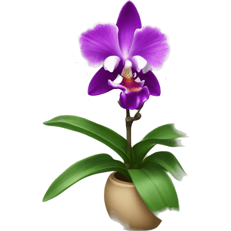 orquídea emoji