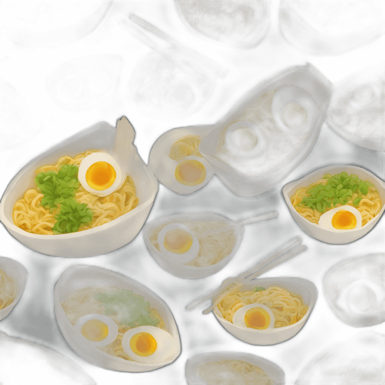 ramen with noodles emoji