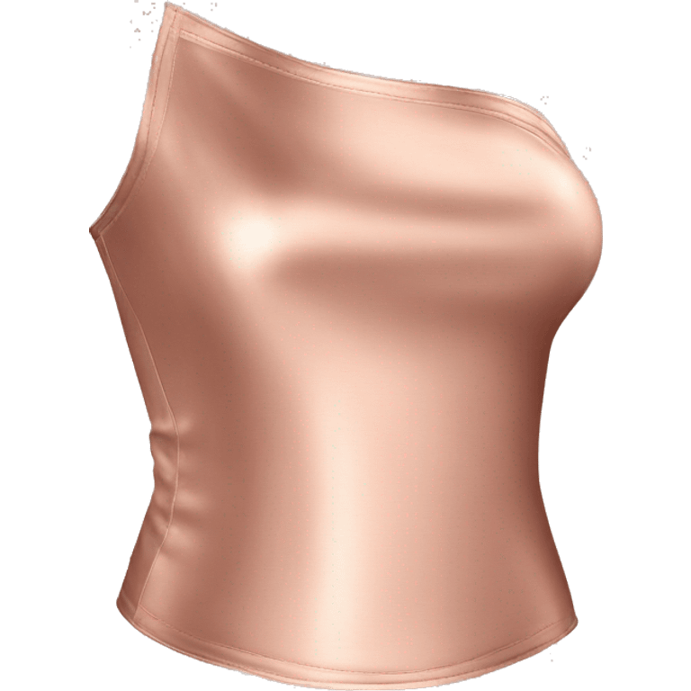 Realistic rose gold tube top clothing isolated.  emoji