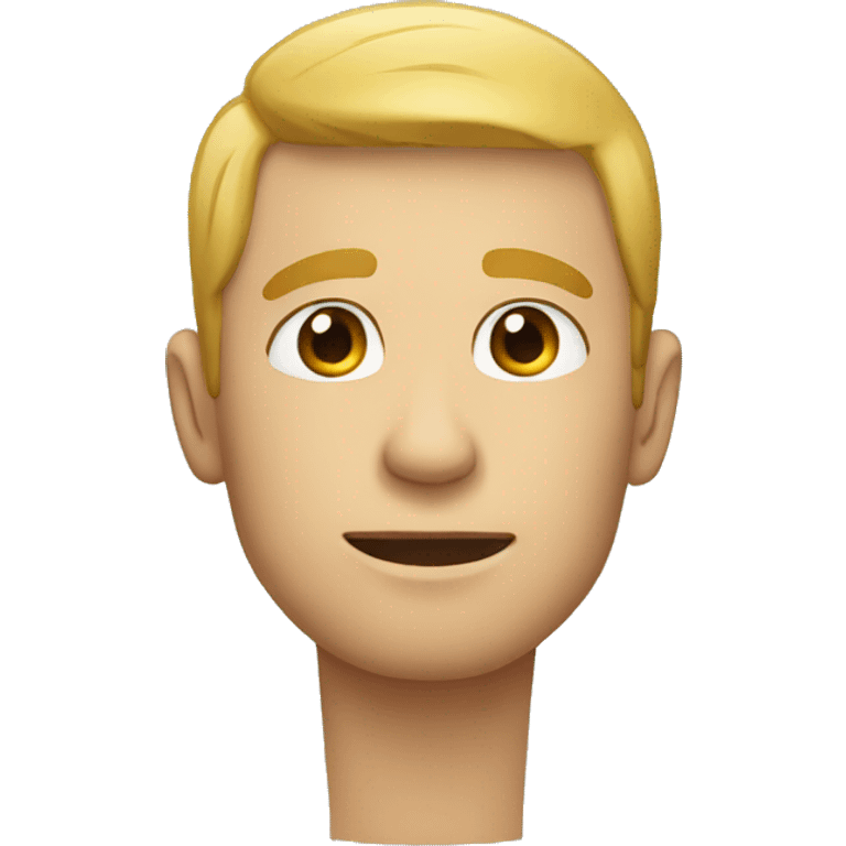 A man holds his neck emoji