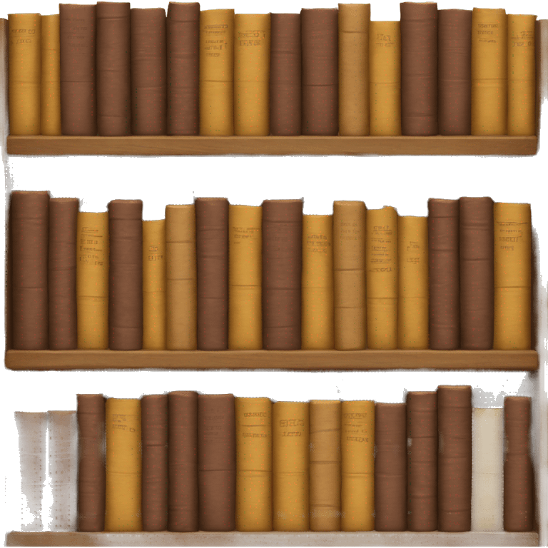 Brown chest of books emoji