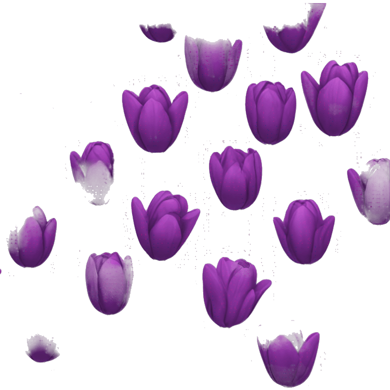 Purple tulips  emoji