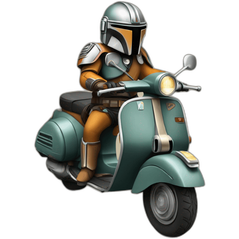 Mandaloriano en vespa emoji