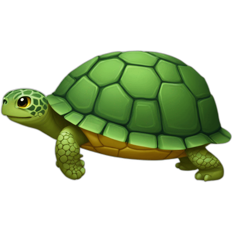 chat sur une tortue emoji