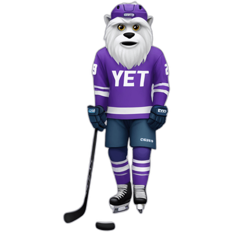 yeti hockey violet uniform emoji