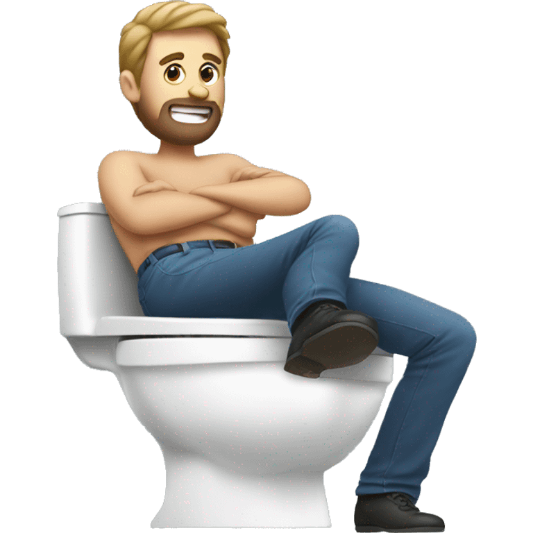 Man on toilet  emoji