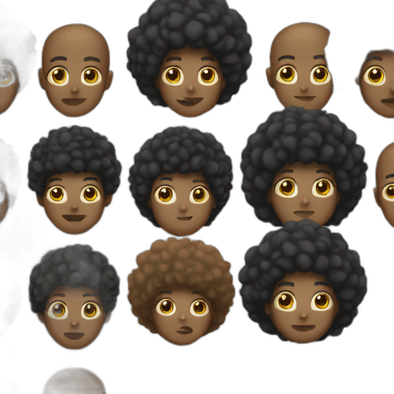 Afro emoji