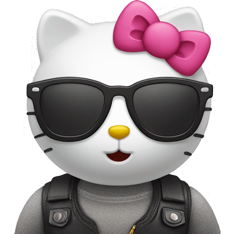 Hello Kitty with sunglasses emoji