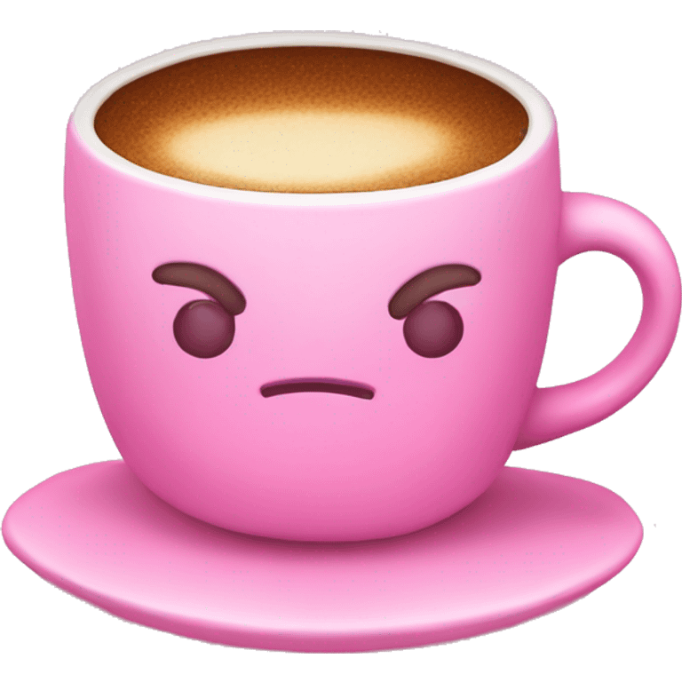 Pink coffe emoji