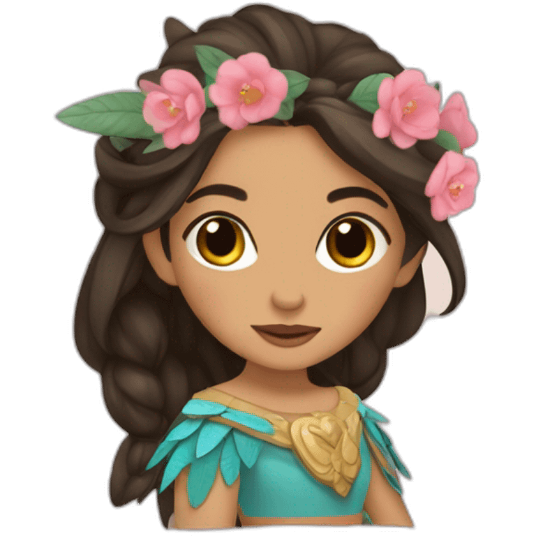 princesa mapache emoji