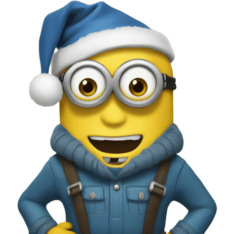 Christmas minion emoji