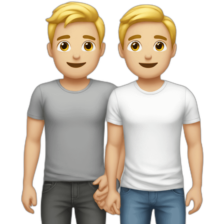 boyfriend love couple gay men white emoji