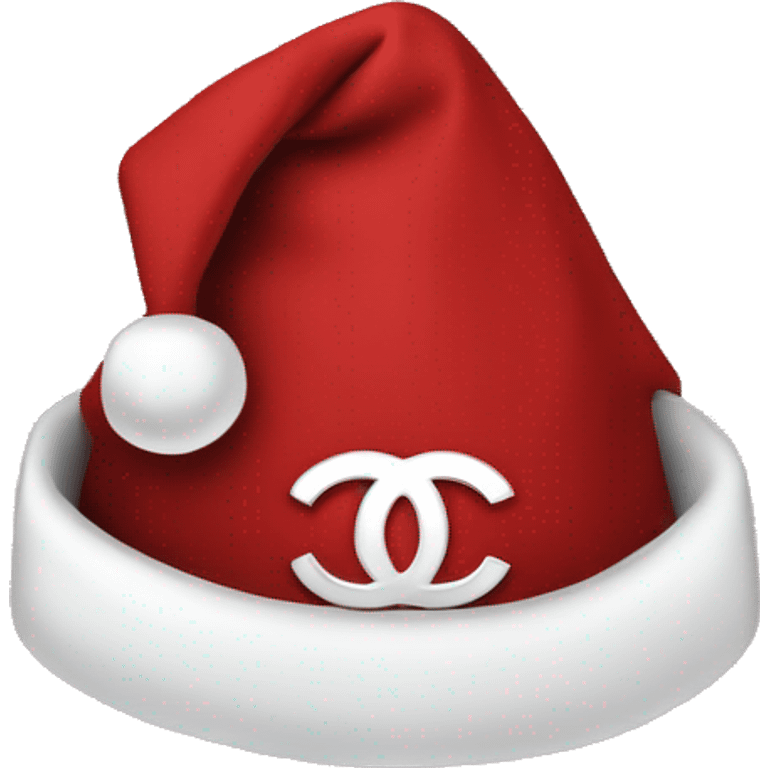 Chanel logo Santa hat emoji