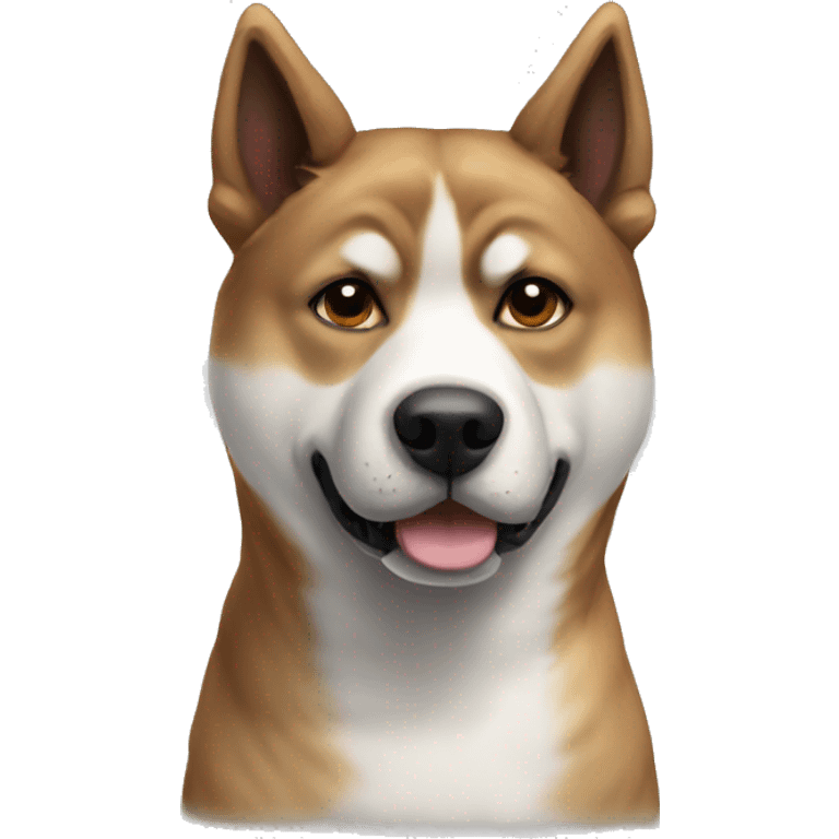 Dog akita inu brindle  emoji