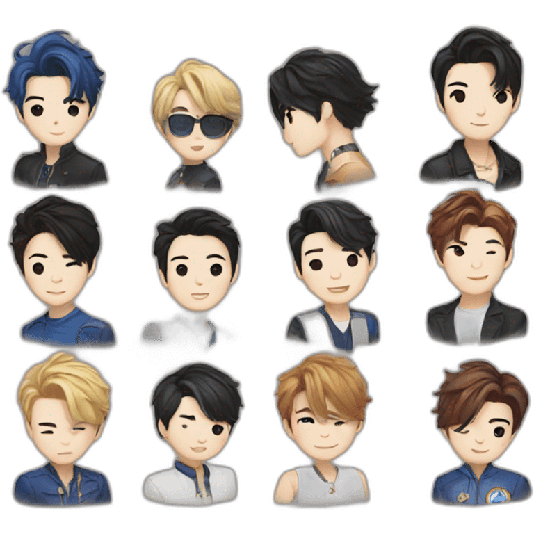 Super Junior members emoji