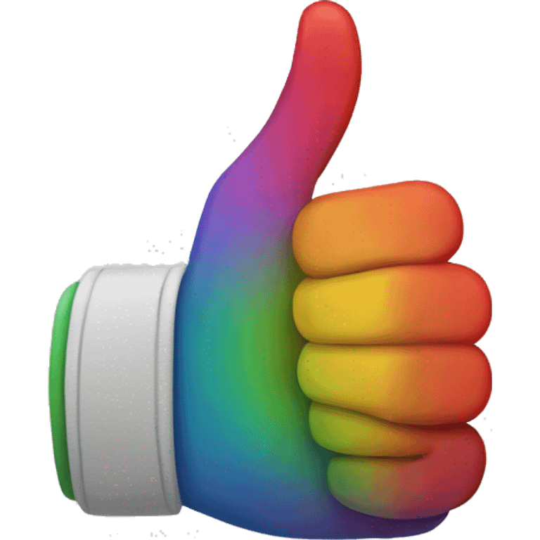 Two Rainbow Thumbs up emoji