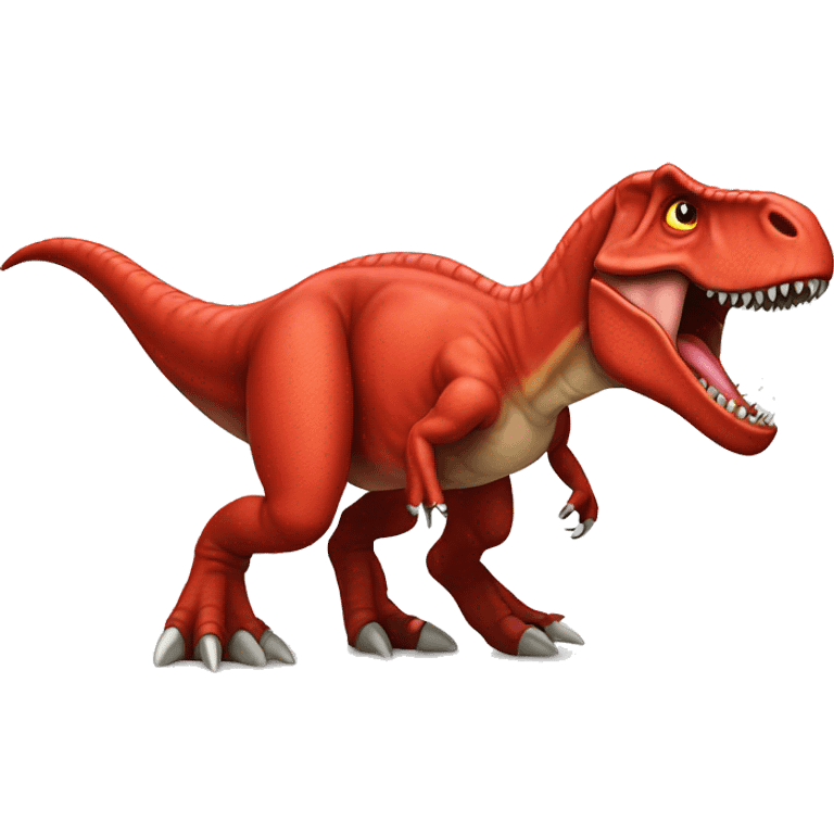 red tyrannosaurus rex emoji