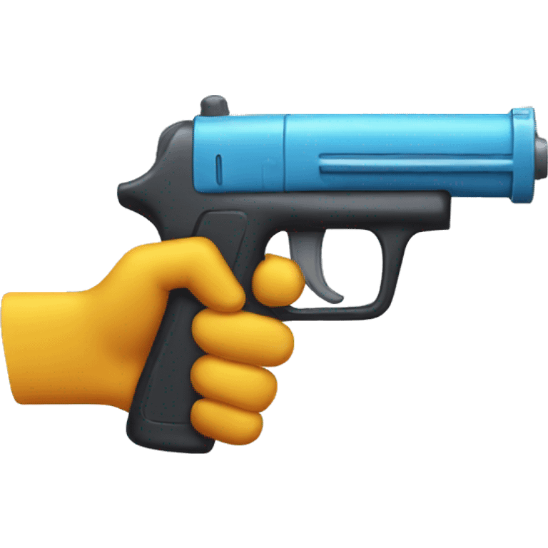 hand water gun emoji