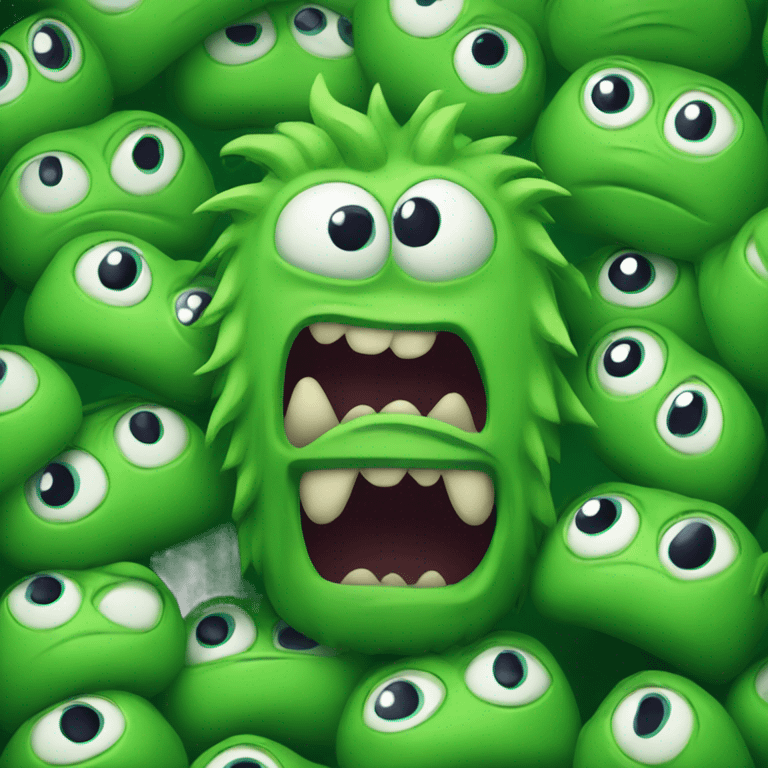 Evil green monster emoji