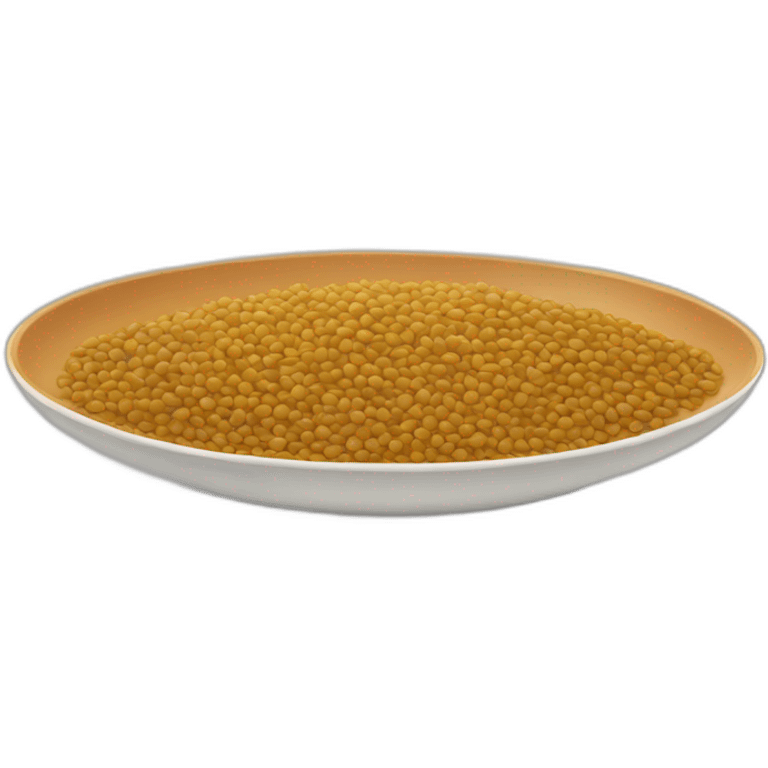 Plate of lentils emoji