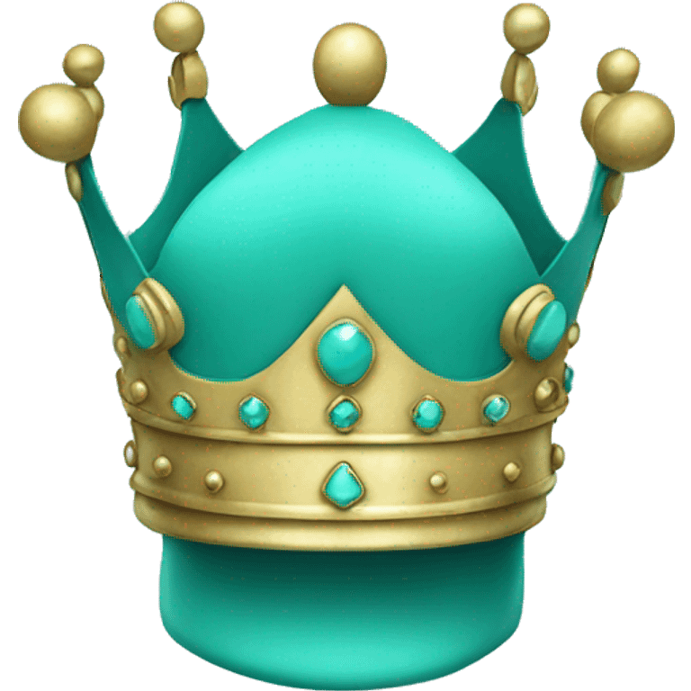 turquoise crown emoji