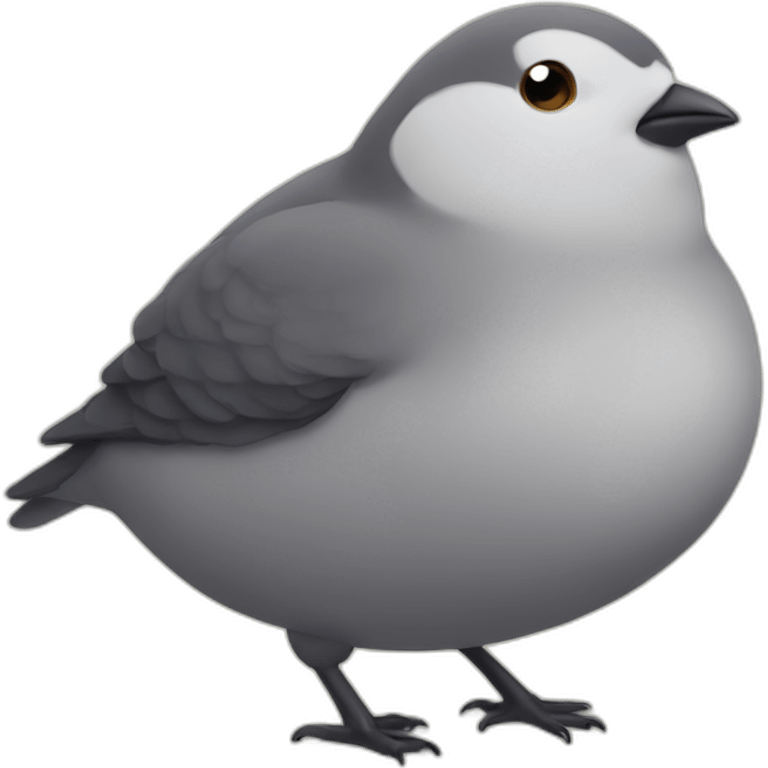 Fat bird emoji