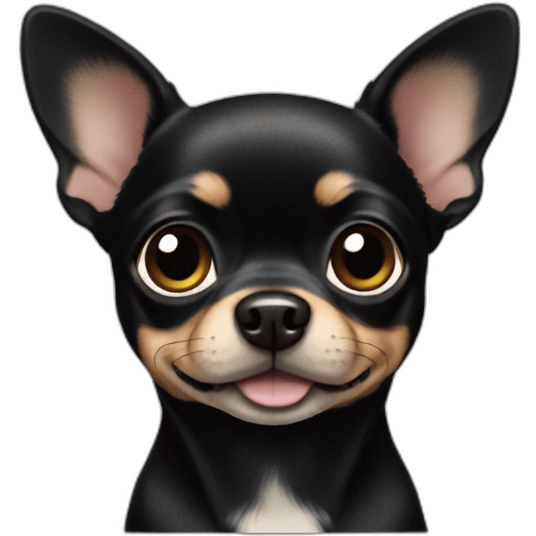 all black chihuahua emoji