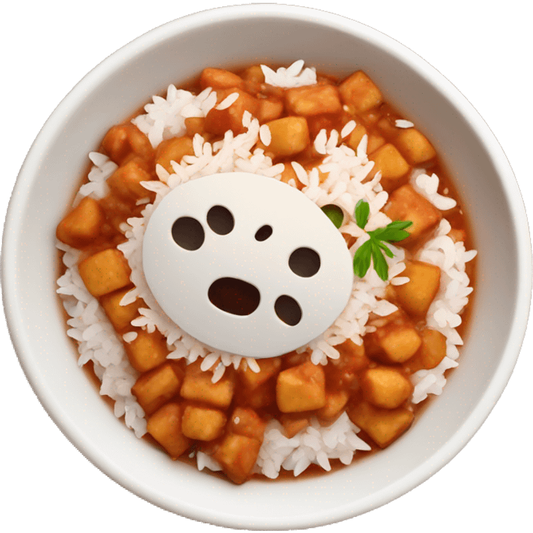 Menudo with rice emoji