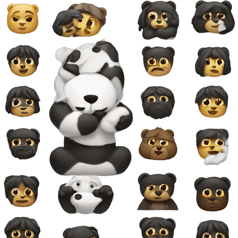 🐼 mixed with 😪 emoji