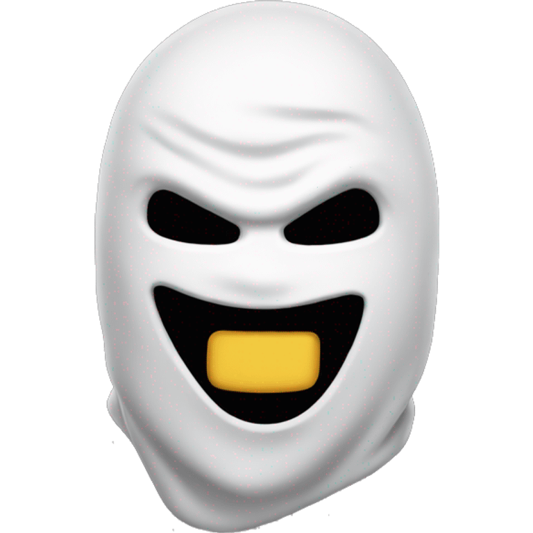 balaclava demon emoji smiling emoji