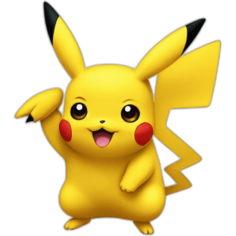 Pikachu qui se réveille avec la tebe bien dure emoji