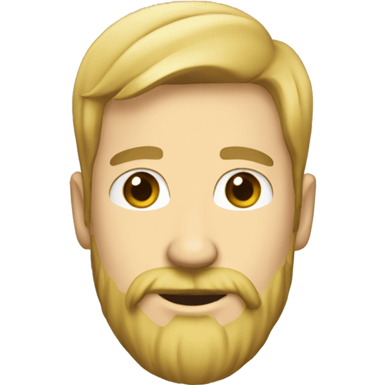 Blonde guy with beard message   emoji