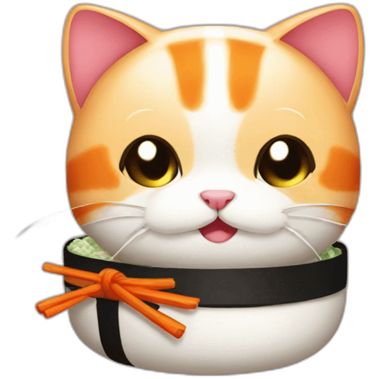 Sushi cat emoji