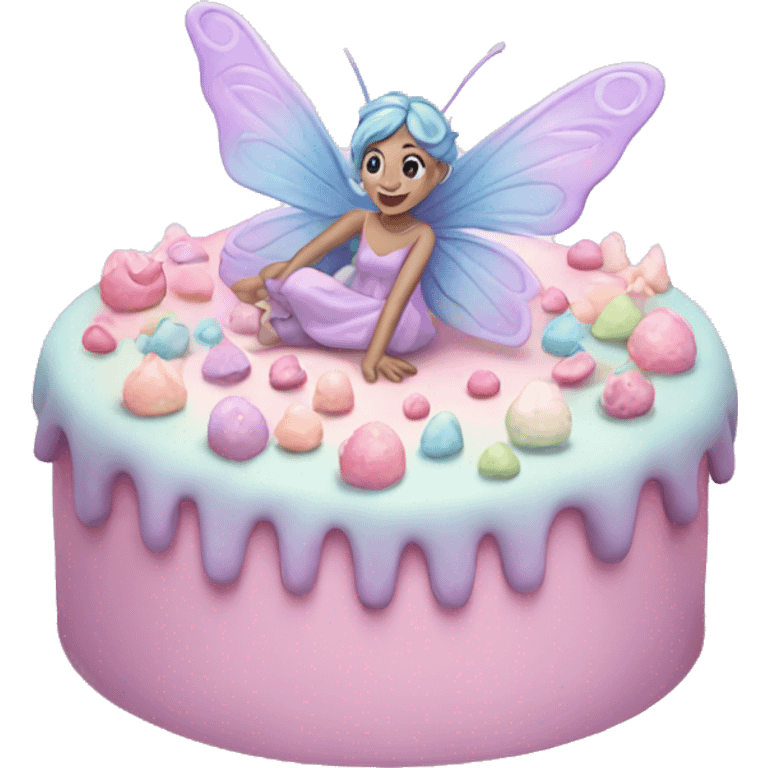 Fairy pastel cake emoji