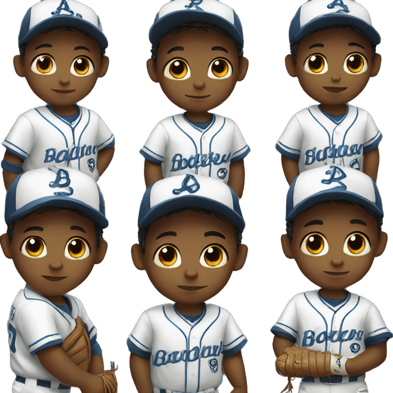 Baby boy baseball player emoji