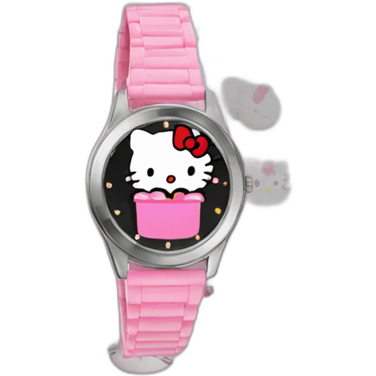 Hello kitty watch emoji