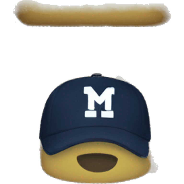 Michigan block m emoji