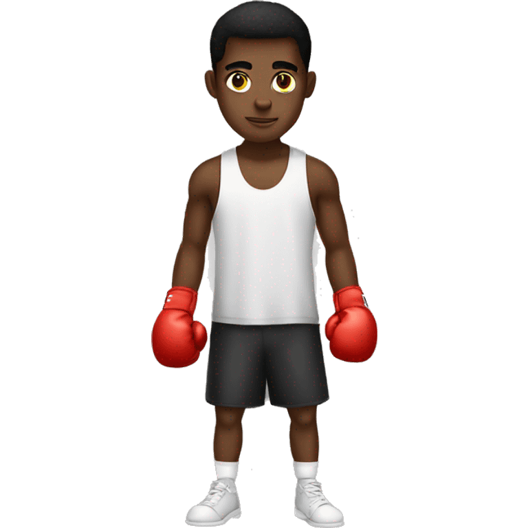 

20 year old dark-skinned young man boxing

 emoji