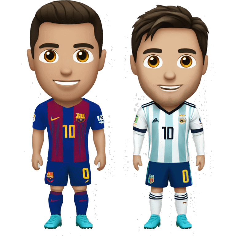 cristiano ronaldo and Lionel Messi emoji