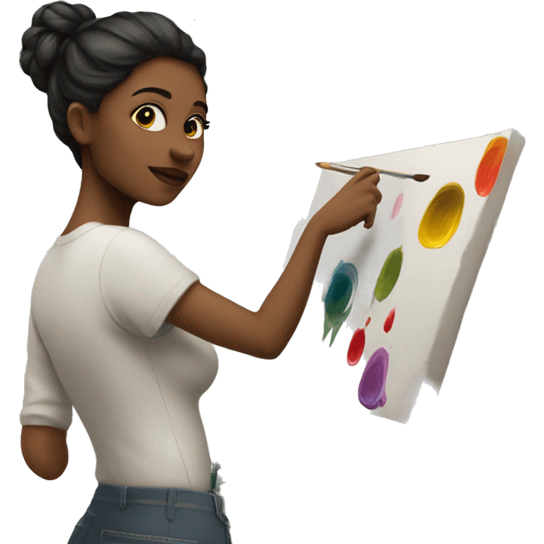 painter artiste femme emoji