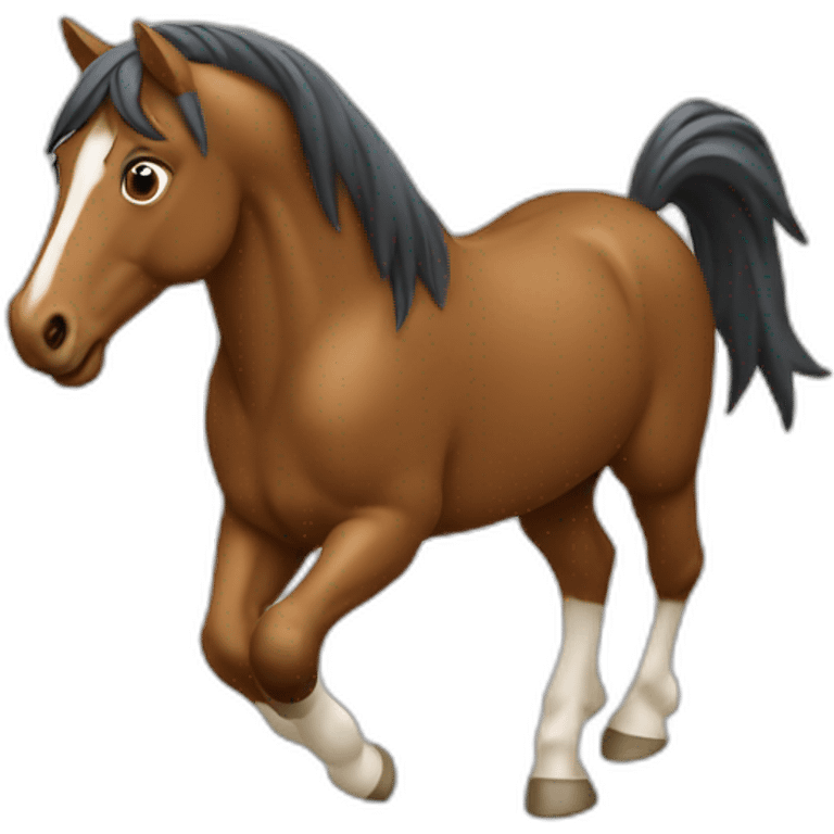 Cheval qui saute emoji