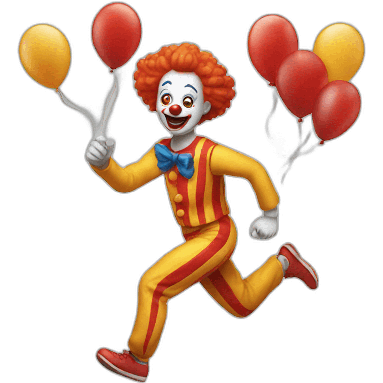 Running from clowns emoji