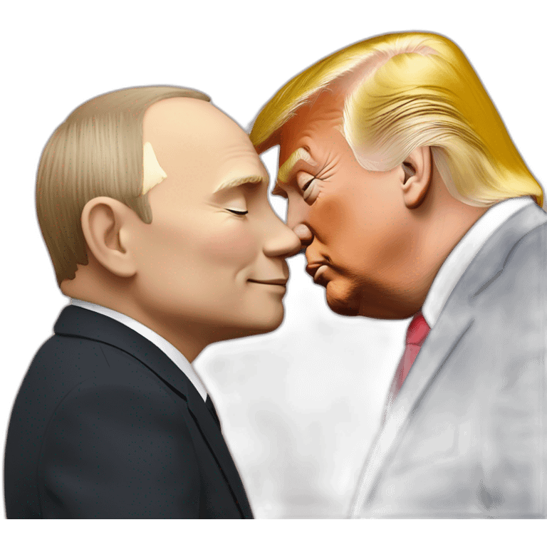 trump-and-putin-kissing,-lgbtq+ friendly, positivity, inclusiveness emoji